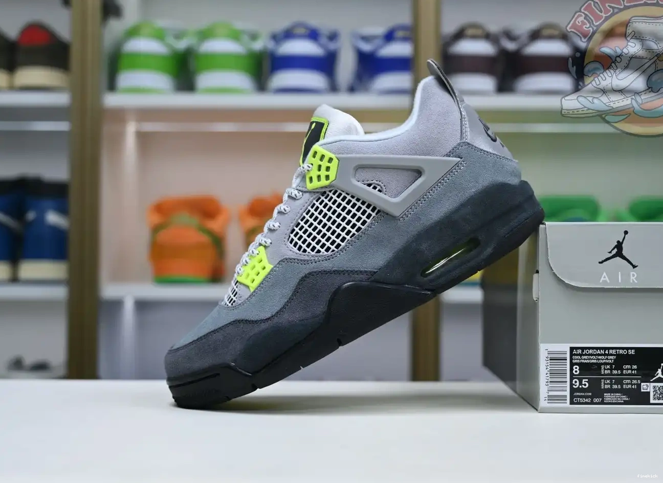 se'95neon Air Jordan 4 retro Jordan 0503